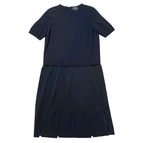 St. John Dresses & Skirts - St. John Boutiques Mixed Media Santana Knit Drop Waist Casual Dress Size Medium